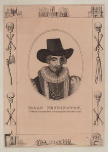 Isaac Pennington, Lord Mayor von London, starb als Gefangener im Tower, 17. Dezember 1661
